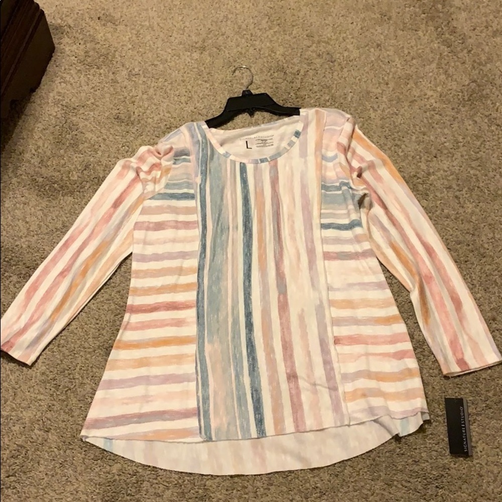 Colorful striped shirt